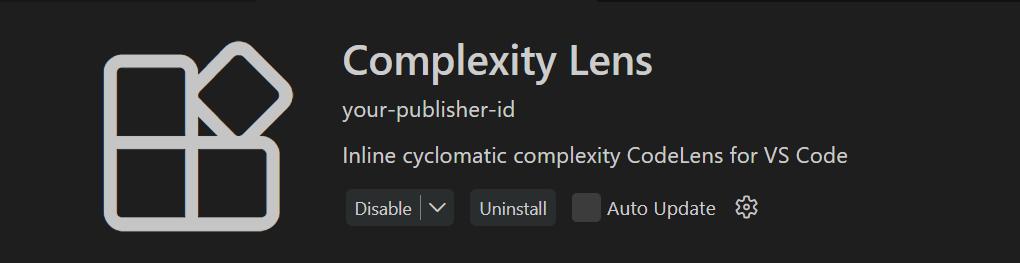 Complexity Lens VS Code extension report and CodeLens preview