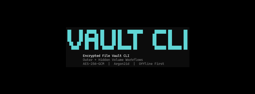VaultCLI encrypted file vault command-line interface preview